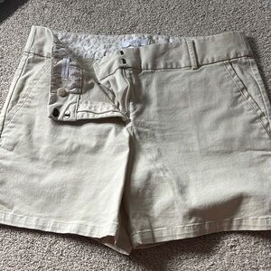 LOFT Tan High Waist Shorts Versatile Summer Essential
